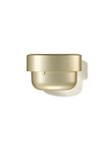 A luxurious gold refill container for Imperial Youth Cream, showcasing  sustainable luxury packaging.